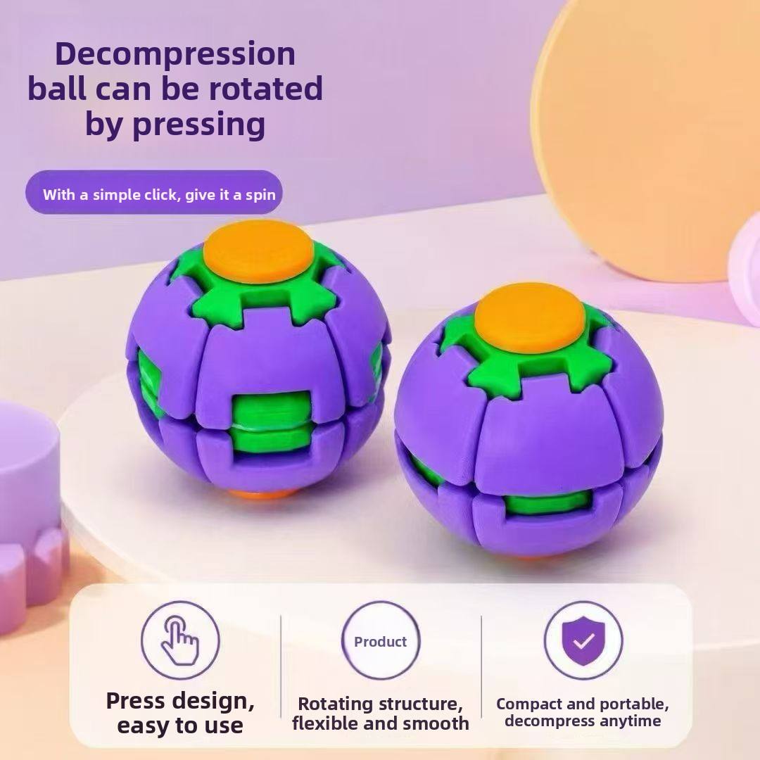 ✨New! Colorful 3D Press Fidget Spinner Ball