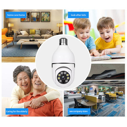 🔦🏠 WiFi Bulb Security Camera | Weatherproof 360° Rotating Surveillance Cam With Smart Motion Alert & Color Night Vision
