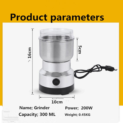 ⚡High-Speed Stainless Steel Grain Grinder – Powerful Electric Mill for Fast, Fresh Grinding