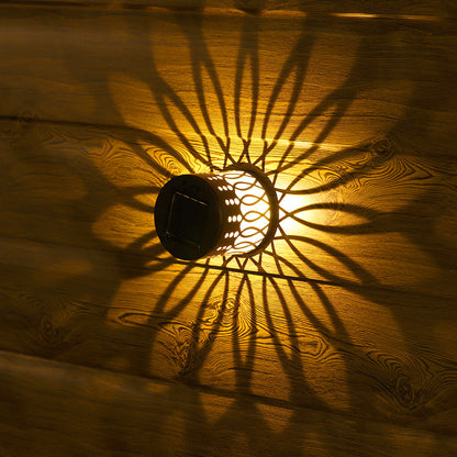 Seven-Color Changing Solar Mandala Projection Wall Light