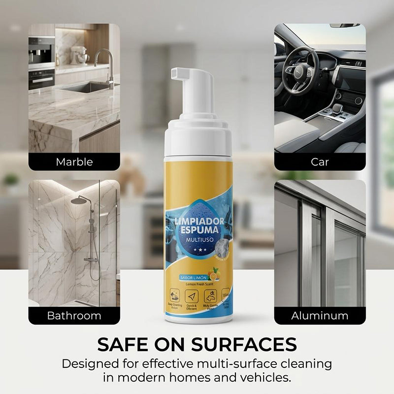 4-in-1 Multi-Enzyme Foam Cleaner – Deep Clean Car, Kitchen, Bathroom & Sofa