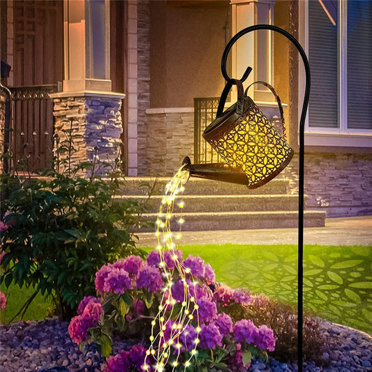 🌟Auto Night Glow Solar Hanging Waterfall Lamp, Perfect Gift For Garden Lovers