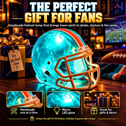 🏈 Handmade Football Helmet Lamp