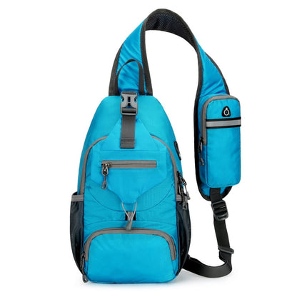 🔥50% OFF Foldable Crossbody Sling Bag | Multi-Pocket Travel & Hiking Chest Pack
