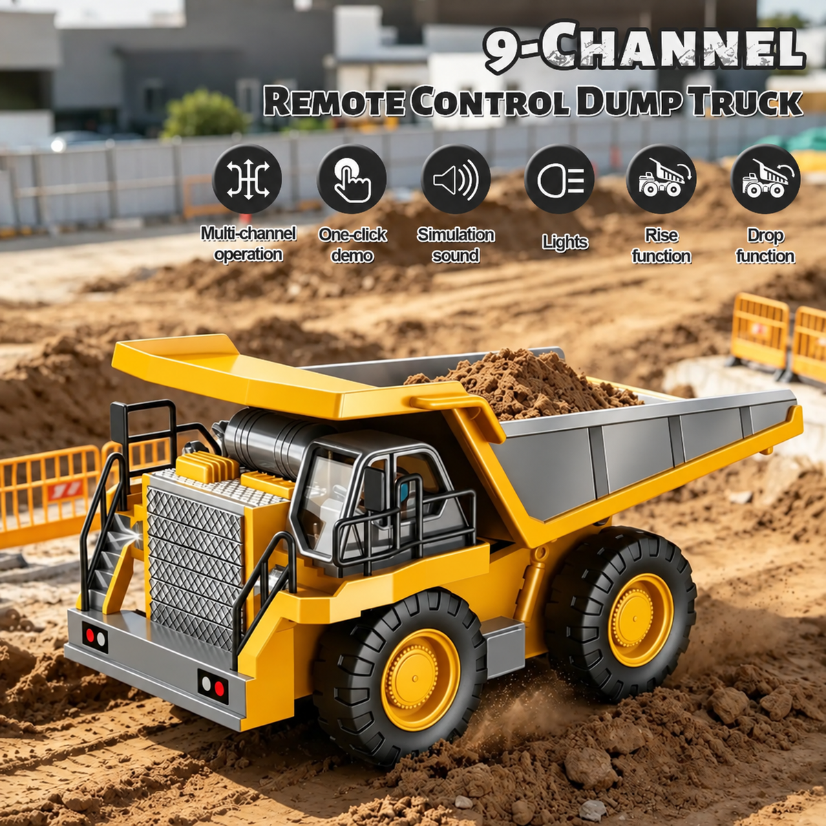 🔥 50% OFF 🎁4-Vehicle RC Construction Set🚜 Built For Little Builders(Free Shipping✈️)