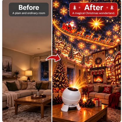 ✨Christmas Rotating Projector Light – 8 Festive Scenes🎄