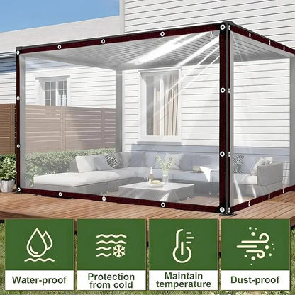 Transparent PE tarpaulin outdoor cover - image 3