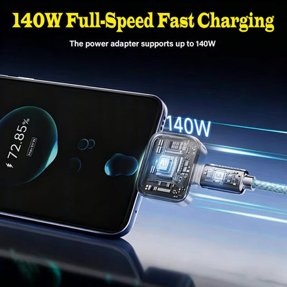 🏆 50K+ SOLD!🔥2026 Fast 140W Charger with AI Smart Auto Power-off