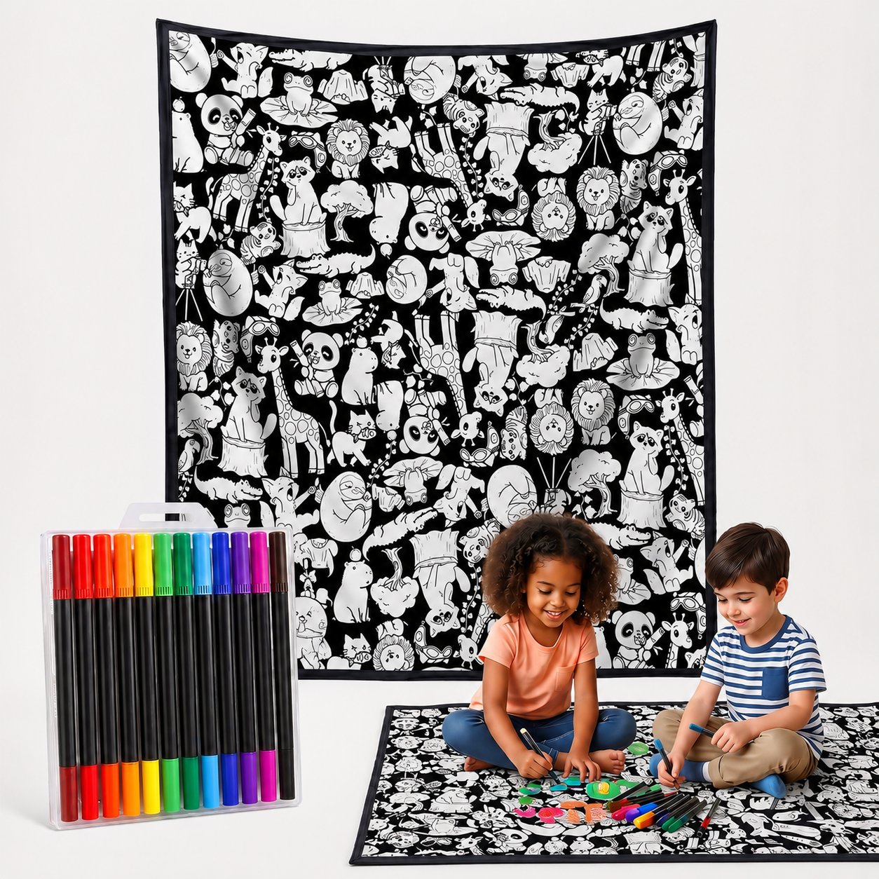 🎨 DIY Doodle Blanket — Color, Create & Make It Uniquely Yours! ✨