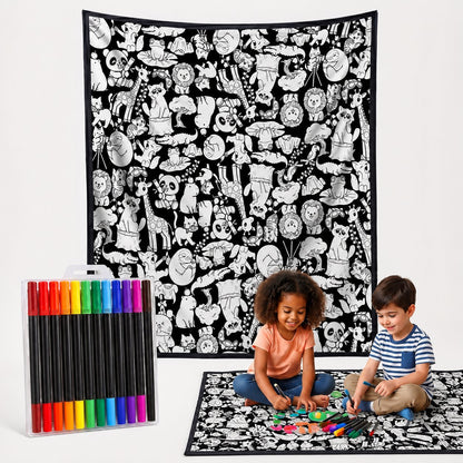 🎨 DIY Doodle Blanket — Color, Create & Make It Uniquely Yours! ✨