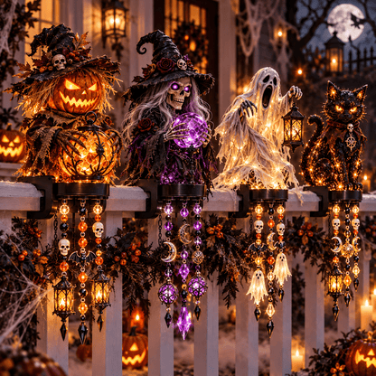 👻🎃 Halloween Character Cascade Railing Lights