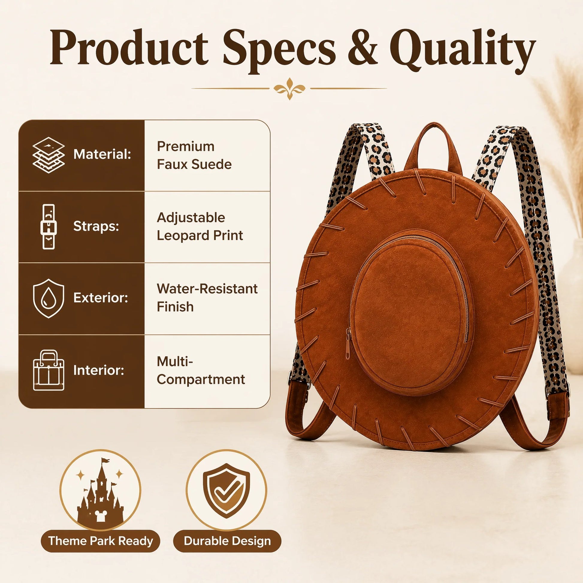 🤠Western Cowgirl Hat Backpack – Vintage Wide Brim Convertible Backpack Purse👜