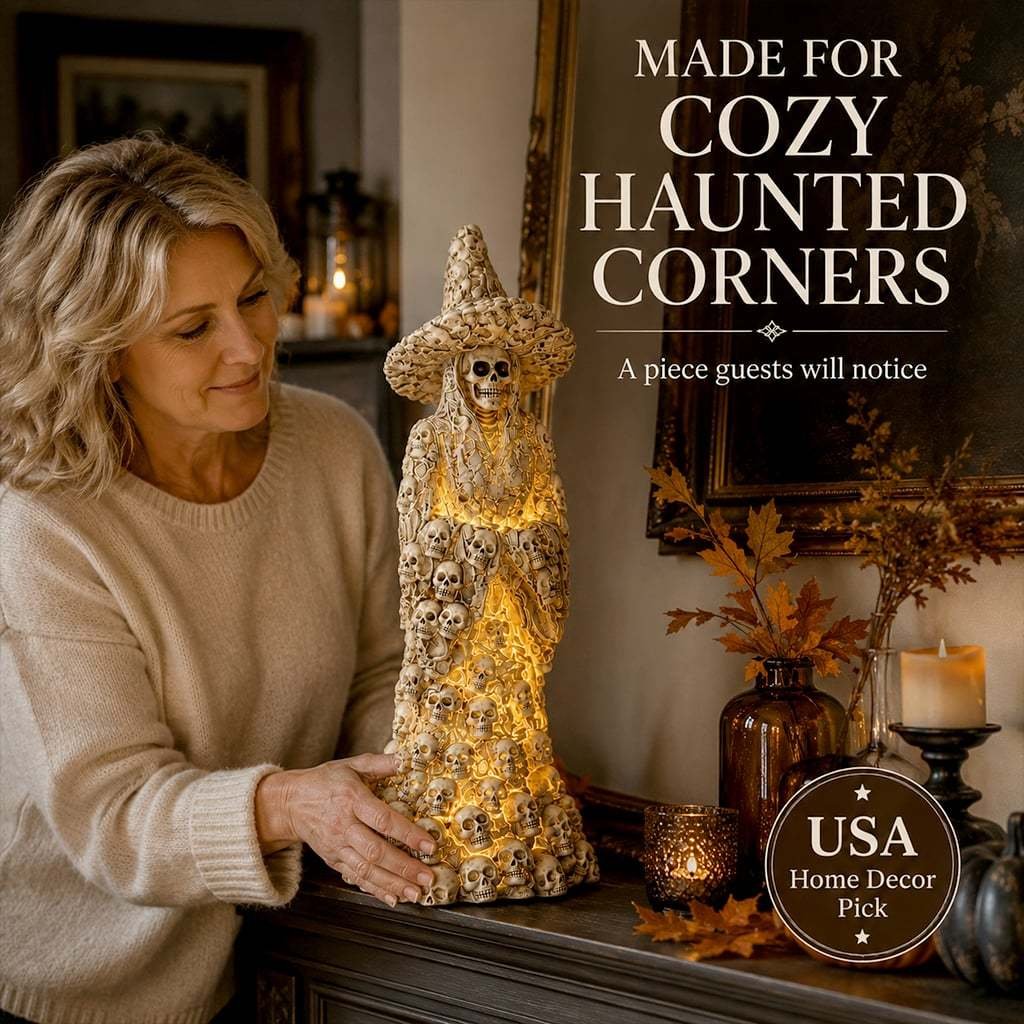 ⚠️Going Fast! Skeleton Witch Light‑Up Ornament | 47% Off Halloween Flash Sale
