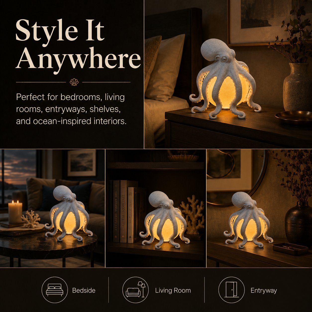 Sculptural Ocean-Inspired Accent Light
