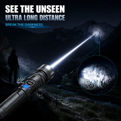 🔥Last Day 53% OFF⚡️High-power flashlight-Zoomable Beam & Emergency Power Bank