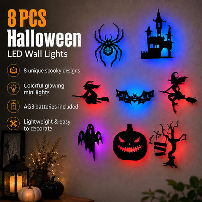 🎃 3D Light-Up Halloween Wall Decals — Turn Any Wall Into a Spooky Glow Show! 👻✨