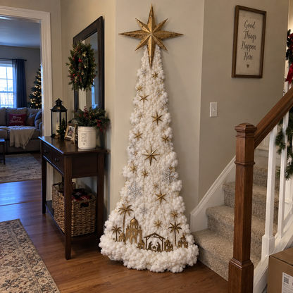 🎄48% OFF｜Christmas Magic Trail Wall Light – Layered Lighted Christmas Scene✨