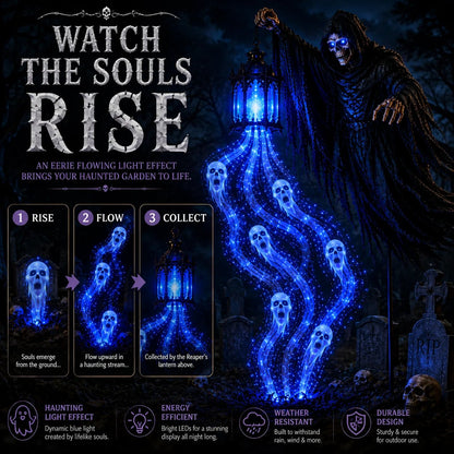 🔥49% OFF Today  🎁💀 Halloween Haunted Yard Lights – Solar Spirit Character Collection👻