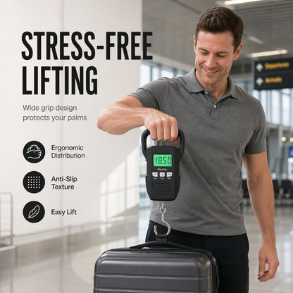 ⚖️Digital Luggage Scale – 🧳50kg/110lb Portable Hanging Travel Scale