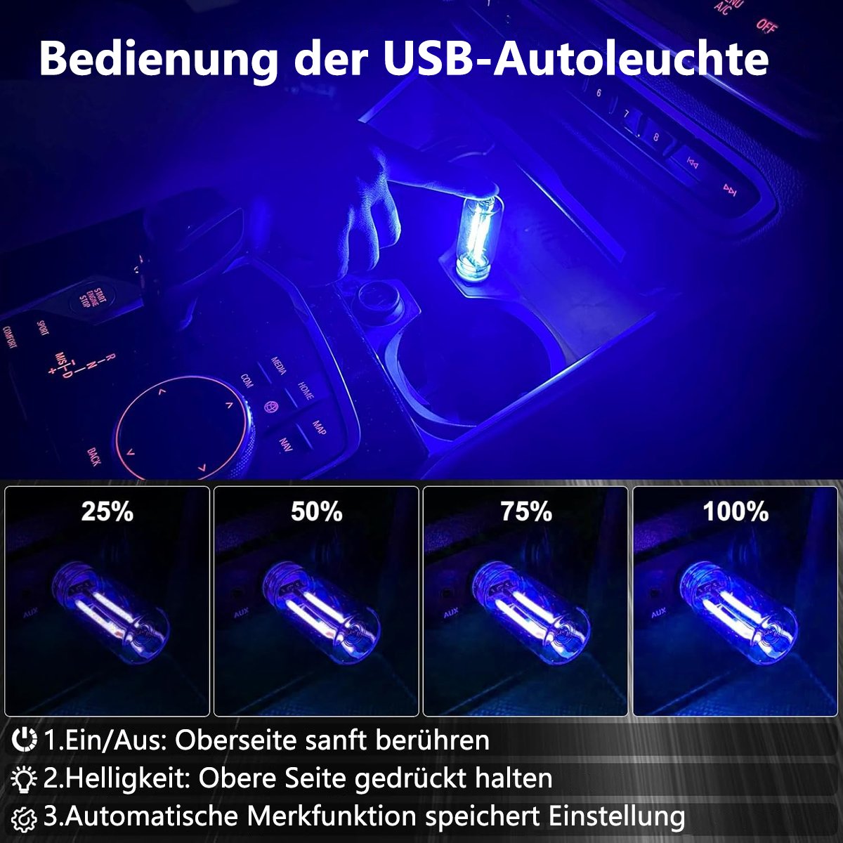 🔥Save70%🎁Cool Gift for Drivers💡Vintage USB Touch Night Light Bulb