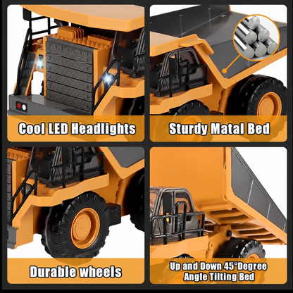 🔥 50% OFF 🎁4-Vehicle RC Construction Set🚜 Built For Little Builders(Free Shipping✈️)