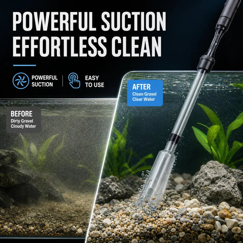 50% off 🔥 Electric Aquarium Gravel Cleaner