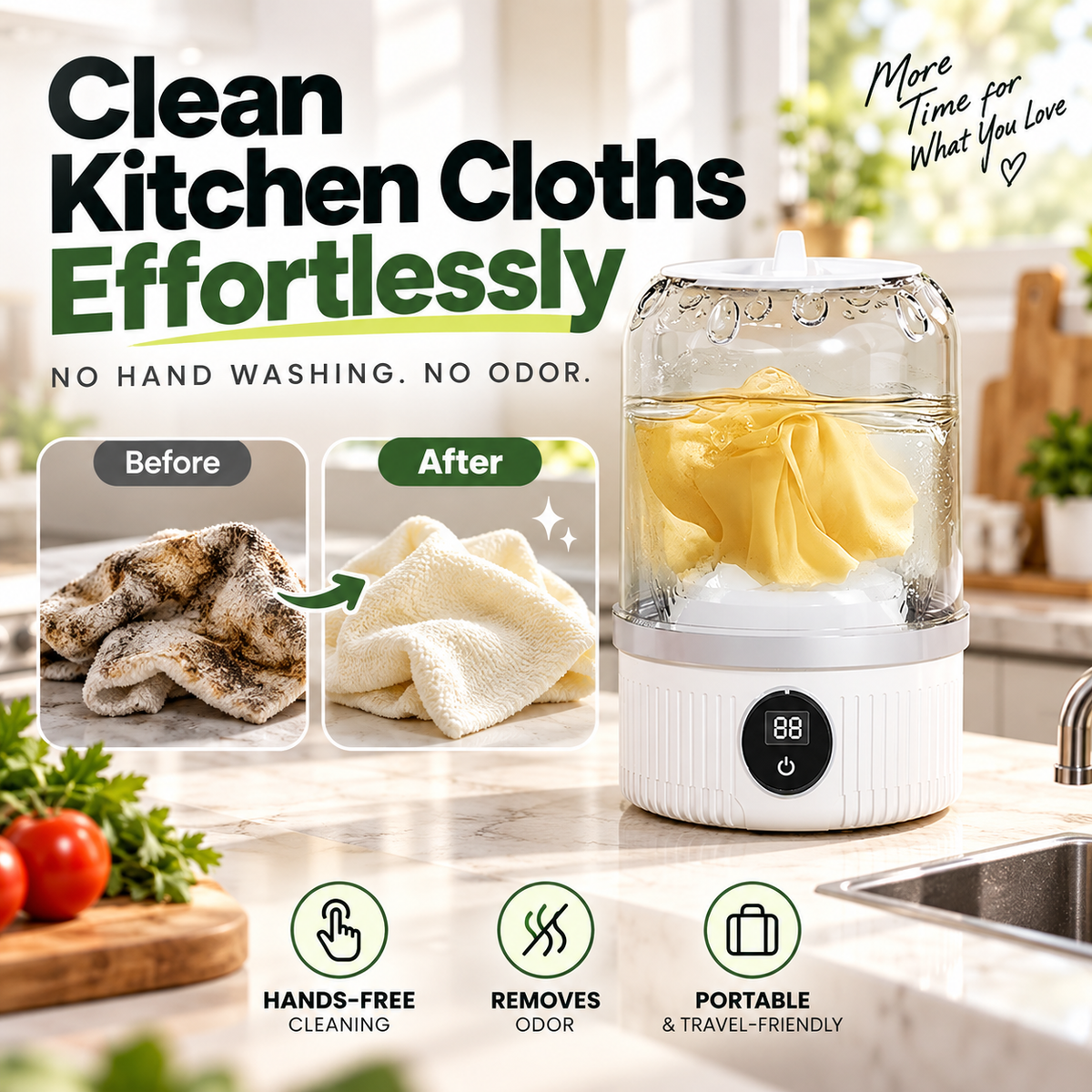 Ahlwocore mini portable cordless washing machine product image 2