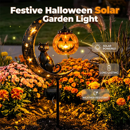 💝Deserve All The Prize🐈⬛ Solar Black Cat Garden Stake Light 🎃 Create a Magical Halloween Night
