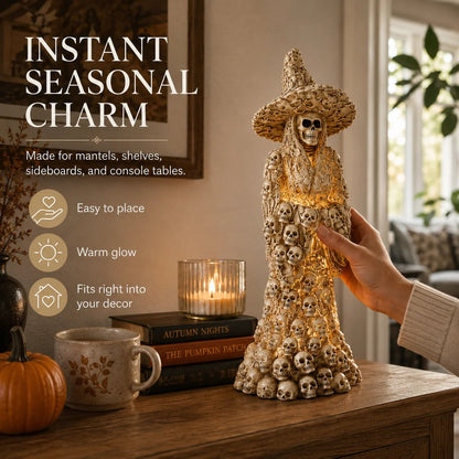 ⚠️Going Fast! Skeleton Witch Light‑Up Ornament | 47% Off Halloween Flash Sale