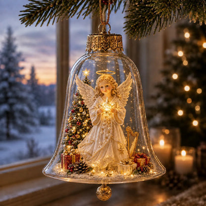 ✨🎄 Illuminated Christmas Story Ornament – Light‑Up Mini Holiday Scene