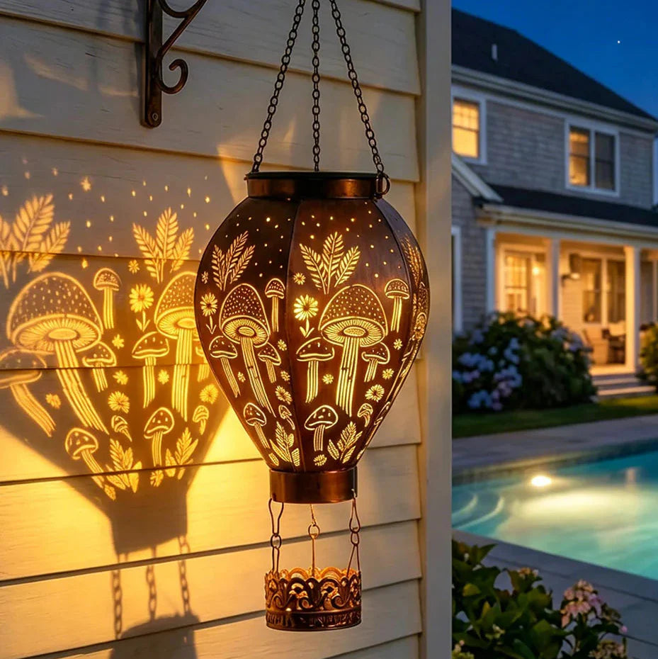 🌞 Solar Powered Hot Air Balloon Lantern