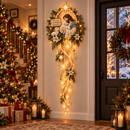 ⏳ Last Day 52% OFF – ✝️ Nativity Starfall Wall Light | Warm Golden Bethlehem Glow for Christmas Walls & Faith-Filled Homes ⭐