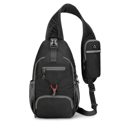 🔥50% OFF Foldable Crossbody Sling Bag | Multi-Pocket Travel & Hiking Chest Pack
