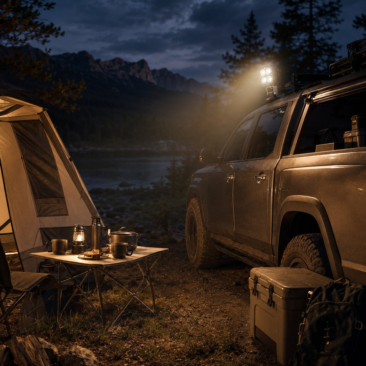 🔦 360° Magnetic LED Pod Light – Car, Camping & Emergency