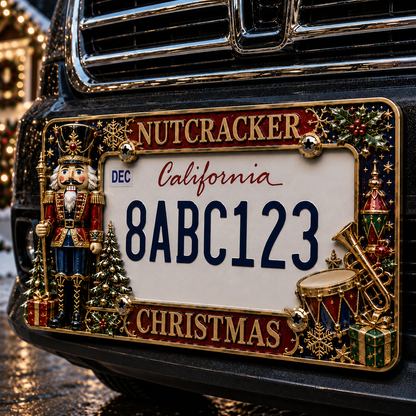 🔥LAST DAY 70% OFF-🎄Christmas License Plate Frame – Festive Style for Every Ride