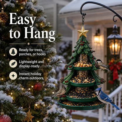 🐦Christmas Themed Bird Feeder Set | Decorative Hanging Backyard Feeders