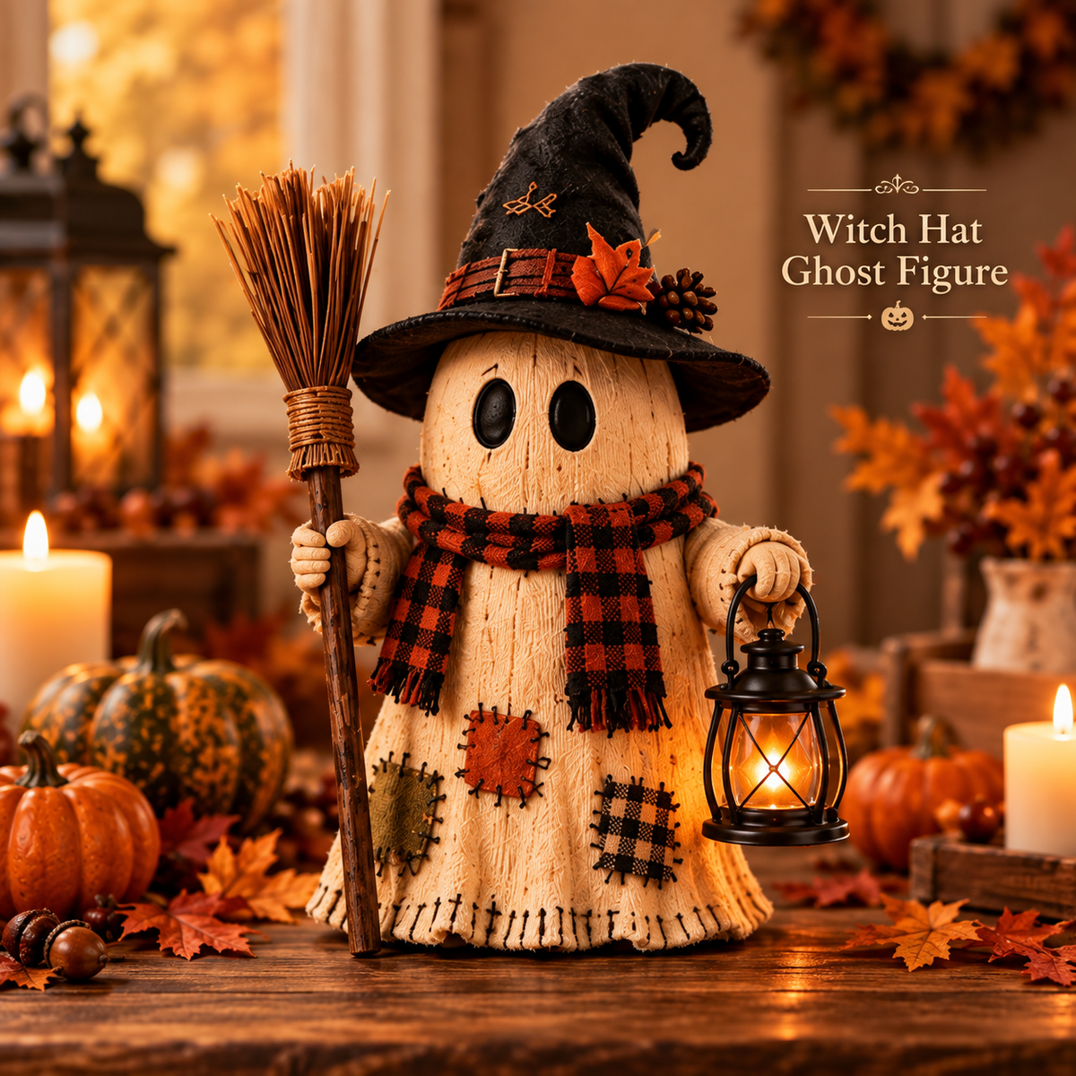 🎃 Halloween Monster Lantern Figurines – 5 Cozy Spooky Styles