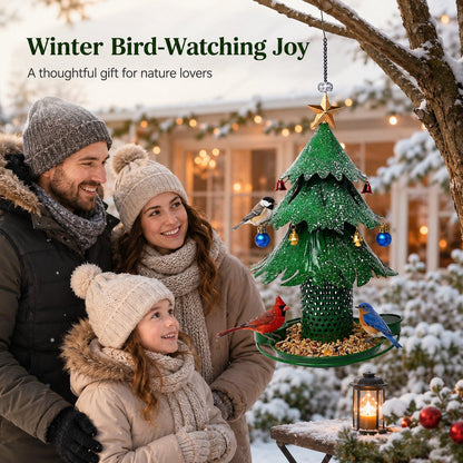 🎄Christmas Tree Bird Feeder🔥Festive Hanging Backyard Holiday Decor