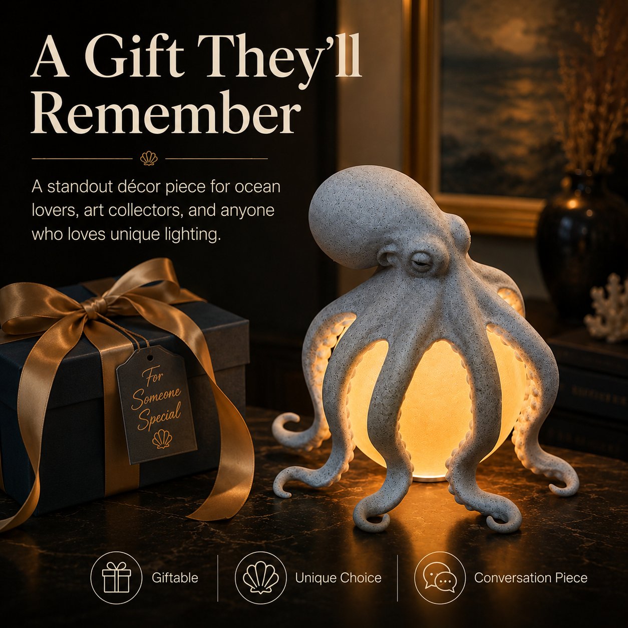 Sculptural Ocean-Inspired Accent Light