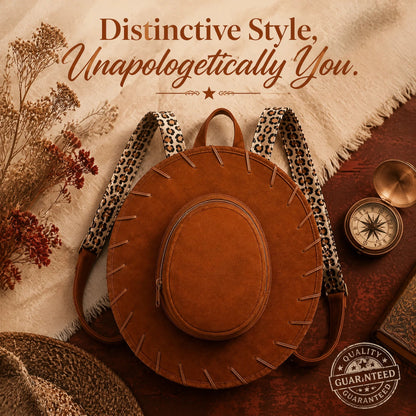 🤠Western Cowgirl Hat Backpack – Vintage Wide Brim Convertible Backpack Purse👜