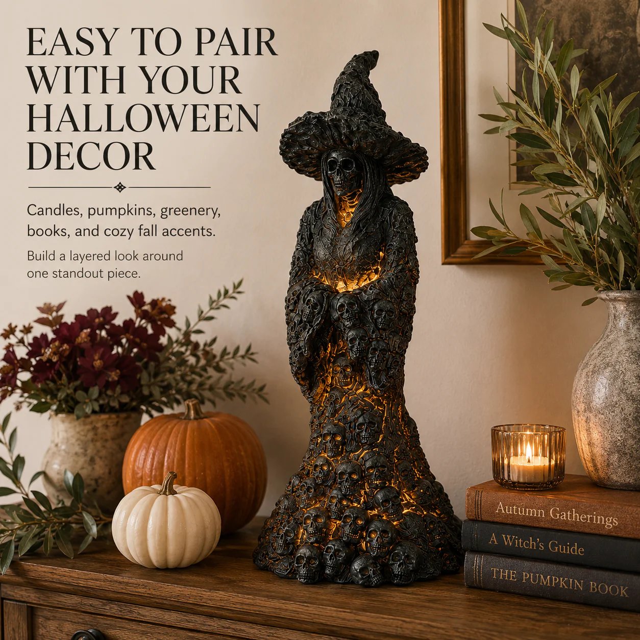 ⚠️Going Fast! Skeleton Witch Light‑Up Ornament | 47% Off Halloween Flash Sale