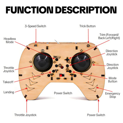 🏆 DIY Wooden RC Drone Kit – STEM Building Toy for Teens & Adults