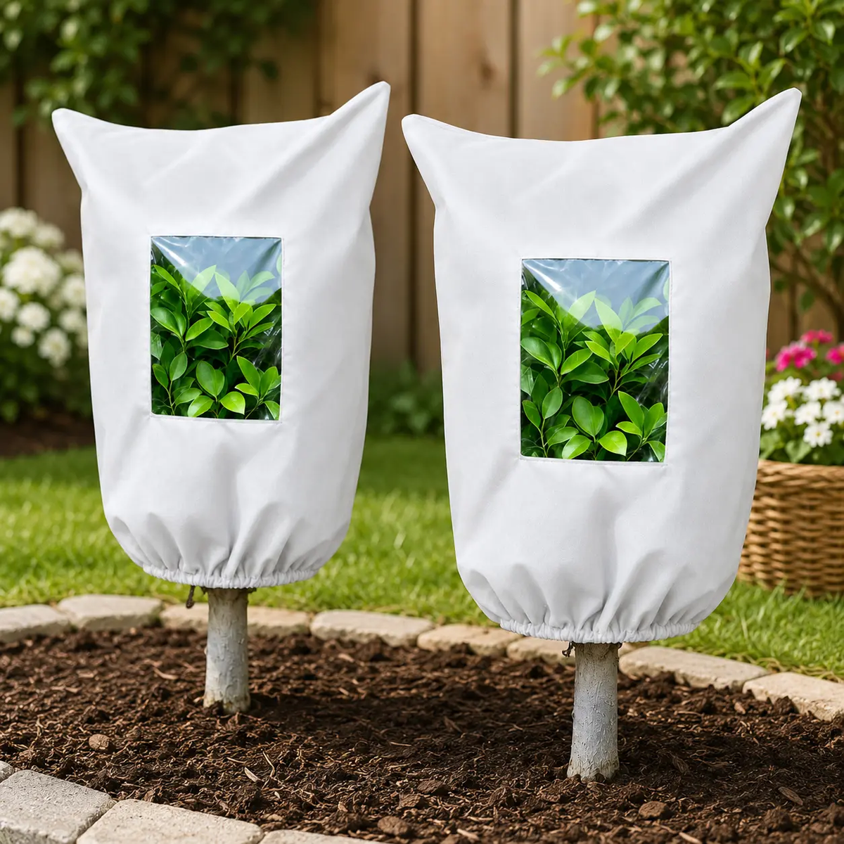 Plant Frost Protection Cover – Breathable Reusable Cover