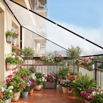 Transparent PE tarpaulin outdoor cover - image 1