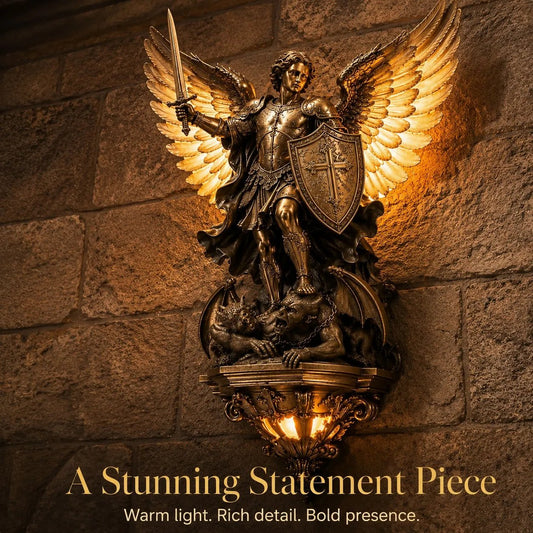🕊️St. Michael Guardian Angel Wall Light