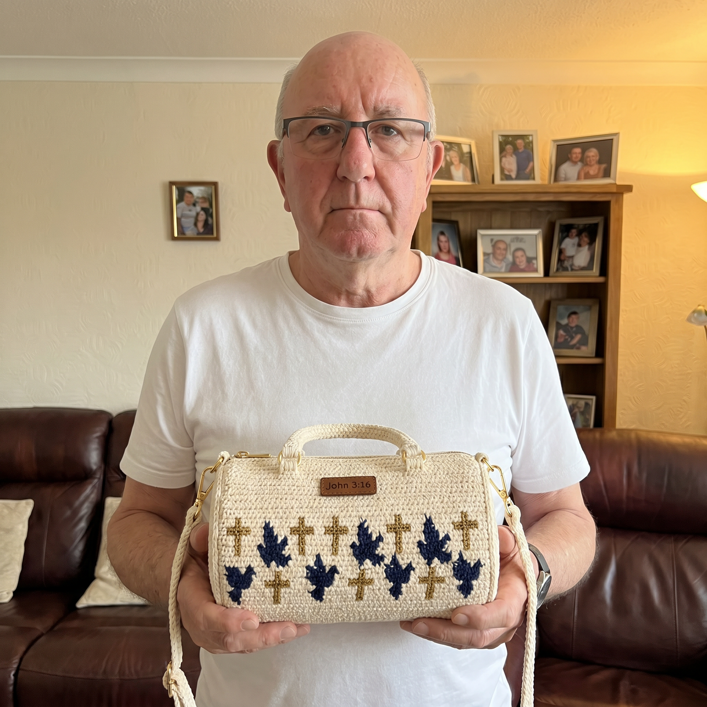 🕊️May God be with you✝️Handcrafted Christian-Inspired Bag👜