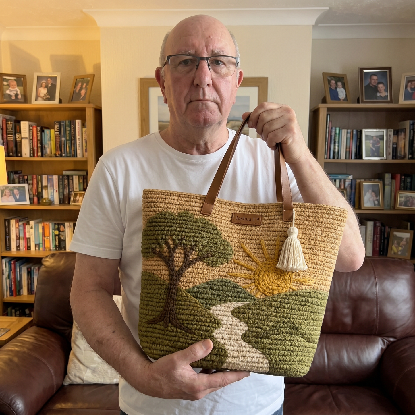 🕊️May God be with you✝️Handcrafted Christian-Inspired Bag👜