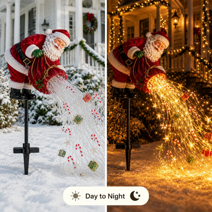 🌲 Christmas Magic Flowing Light Collection — Magical Swirling Light Stakes For Your Garden
