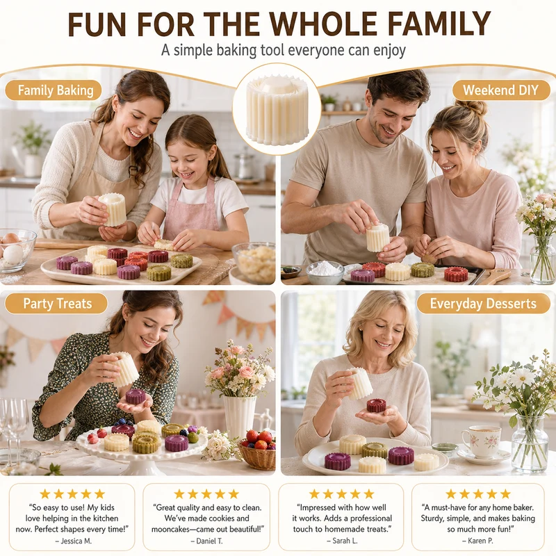 🍪 Easy-Press Cookie & Pastry Mold – Quick Shape Maker
