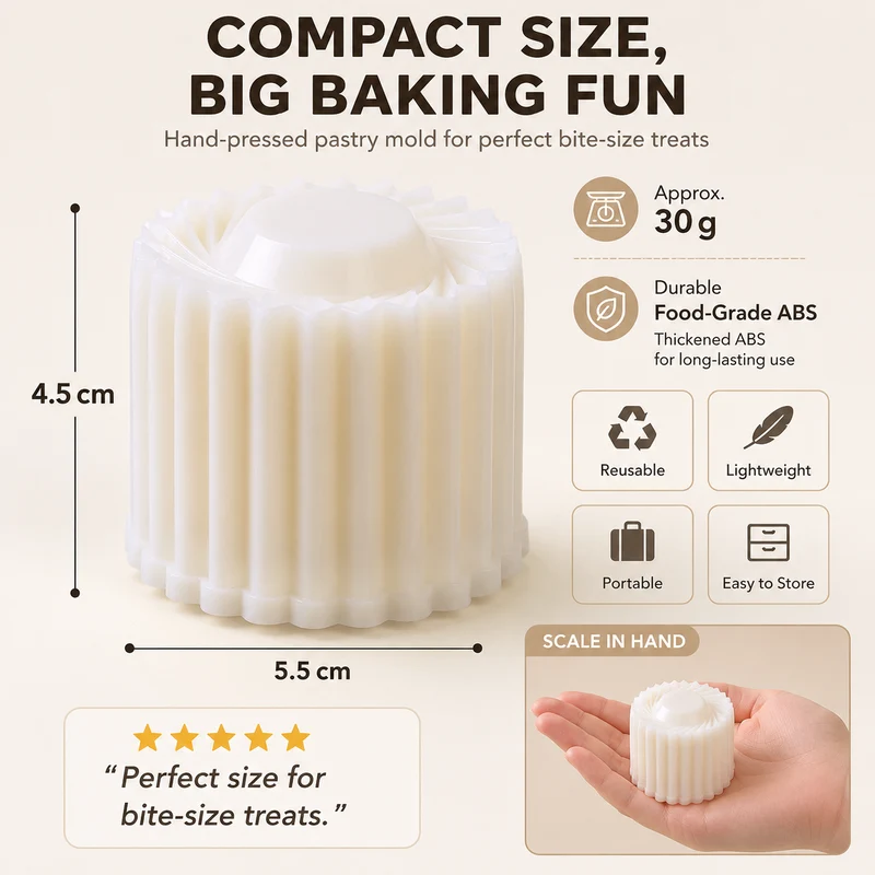 🍪 Easy-Press Cookie & Pastry Mold – Quick Shape Maker